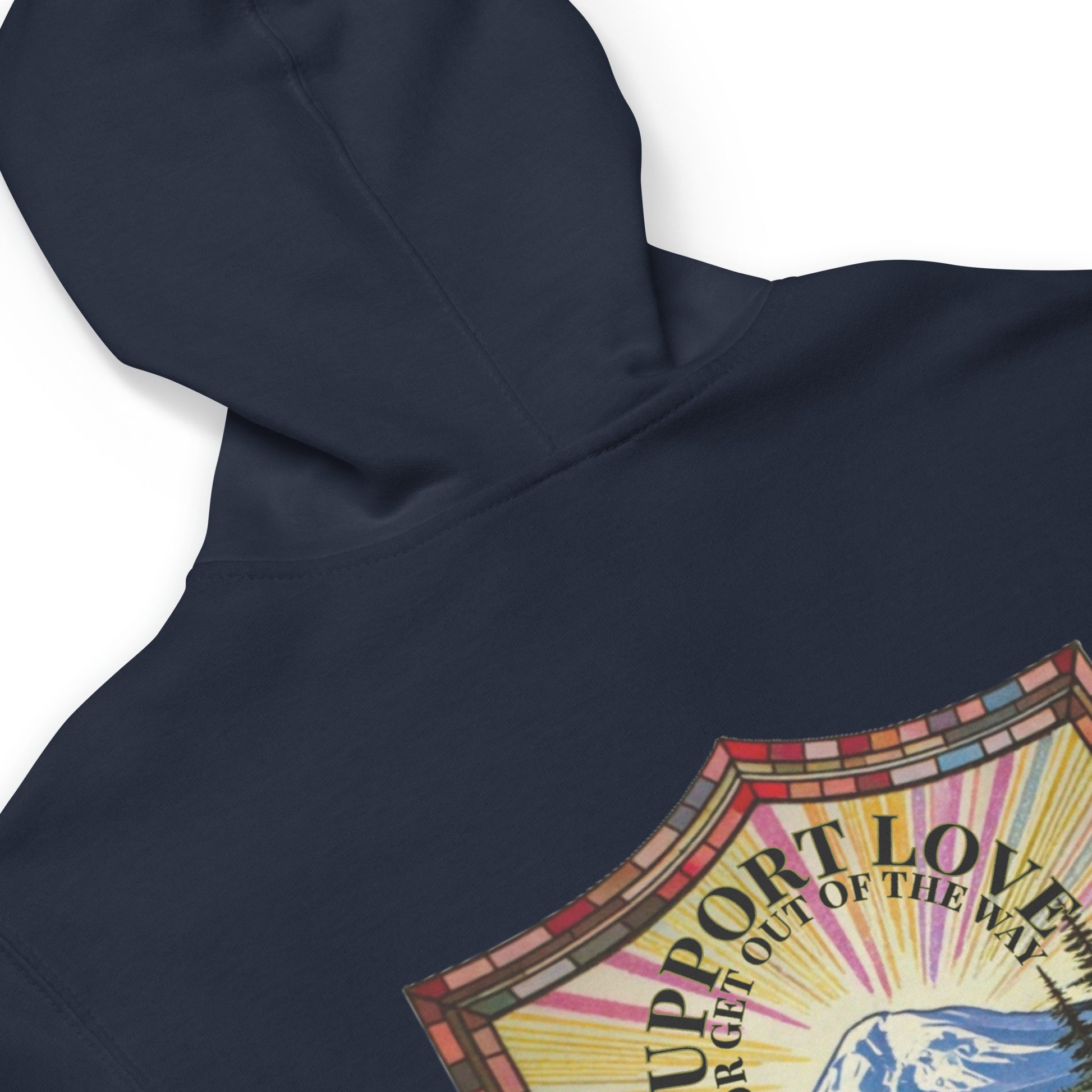 Pride zip hoodie, LGBTQIA+ sweatshirt, queer pride hoodie, bold message hoodie, support love sweatshirt, rainbow pride apparel, gender-neutral pride clothing, activist hoodie, solidarity apparel, LGBTQ rights gear, ally pride wear, expressive hoodie, fleece zip-up, jersey-lined hood, cotton face hoodie, durable sweatshirt, cozy pride wear, ethically made hoodie, made-to-order gear, Outright International, inclusive fashion brand.