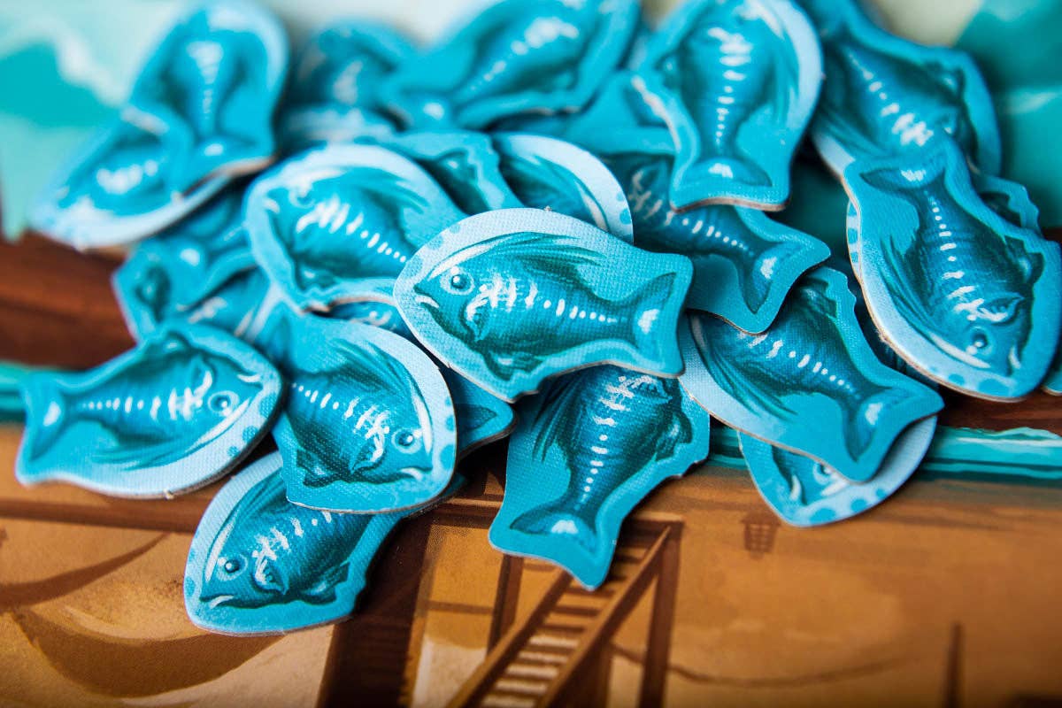 Islebound Emerald Edition, Islebound board game, Red Raven Games Islebound, World of Arzium board game, Ryan Laukat game, sea faring strategy board game, nautical fantasy board game, archipelago board game, pirates and sea monsters board game, trade build invade board game, island town strategy game, capital city building board game, crew hiring board game, emerald resource board game, revised building deck Emerald Edition, 2 to 4 player strategy game, 30 minute strategy board game, fantasy adventure strate