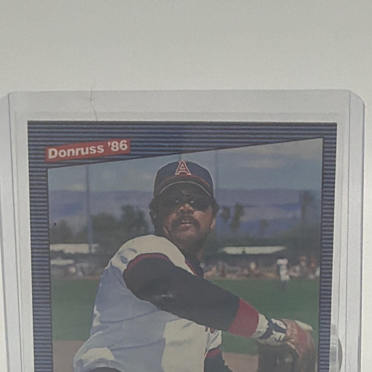 Reggie Jackson #377 Donruss card featuring the California Angels