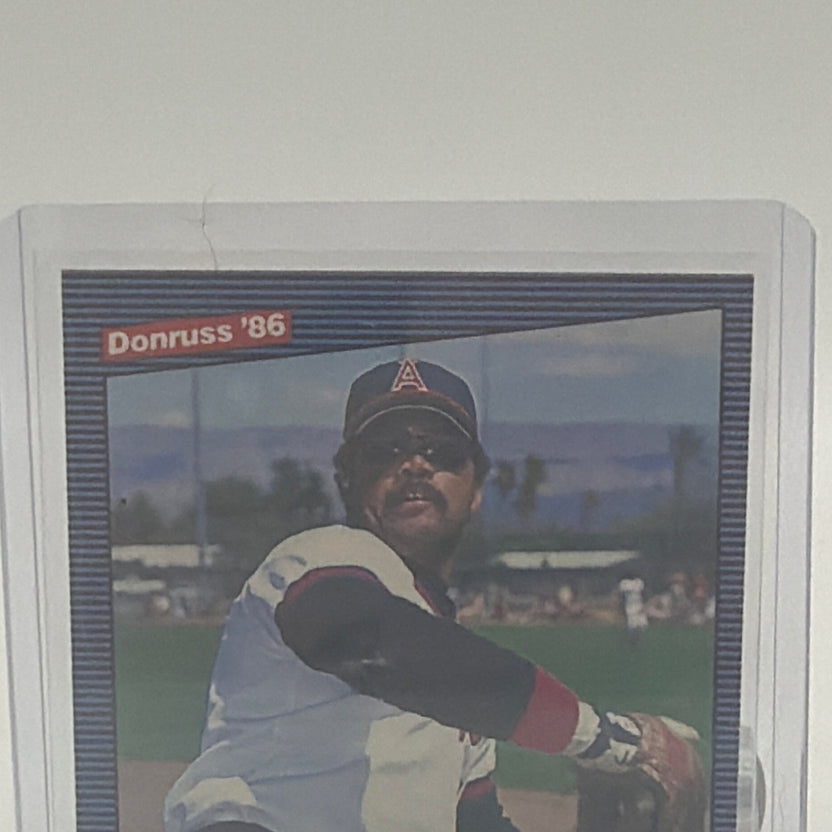 Reggie Jackson #377 Donruss card featuring the California Angels