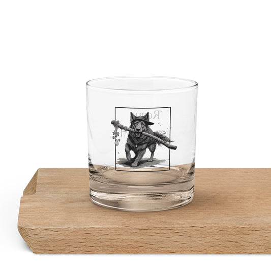 the druid rocks glass, rogue and rye drinkware, dog druid cocktail glass, fantasy nature-themed glass, rpg druid barware, whiskey glass for nature lovers, herbal liqueur glass, botanical cocktail glass, fantasy character drinkware, sturdy rpg glass, dnd inspired barware, druid class gift, trail snack glass, woodland fantasy rocks glass, peaceful drinkware for adventurers
