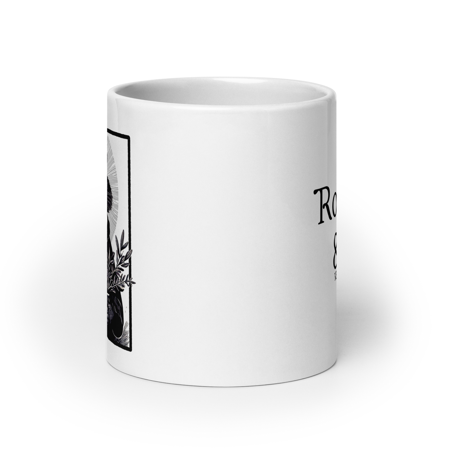 cleric skunk mug, Rogue & Rye cleric coffee mug, healing magic mug, dnd cleric gift, fantasy ceramic mug, tabletop rpg drinkware, skunk character mug, dishwasher safe dnd mug, microwave safe cleric mug, rpg coffee cup