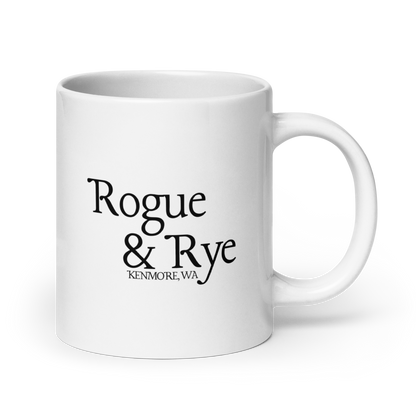 druid dog mug, Rogue & Rye druid coffee mug, nature magic mug, fantasy ceramic mug, dnd druid merchandise, tabletop gamer mug, druid dog gift, microwave safe mug, dishwasher safe mug, rpg dog druid drinkware