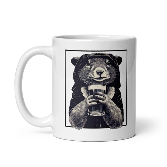 rogue squirrel mug, Rogue & Rye coffee mug, mischievous dnd mug, fantasy squirrel drinkware, tabletop rpg coffee cup, dishwasher safe dnd mug, microwave safe rogue mug, dnd character mug, adventure-themed ceramic mug