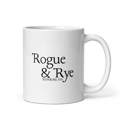 rogue squirrel mug, Rogue & Rye coffee mug, mischievous dnd mug, fantasy squirrel drinkware, tabletop rpg coffee cup, dishwasher safe dnd mug, microwave safe rogue mug, dnd character mug, adventure-themed ceramic mug
