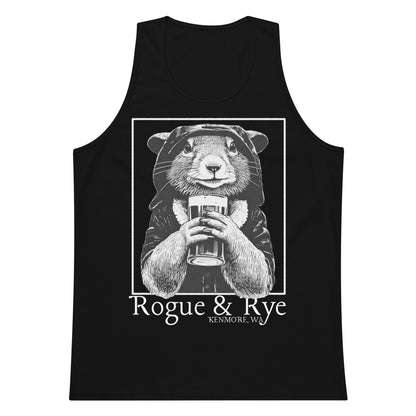 rogue tank top, dark fantasy tank, rpg unisex apparel, rogue and rye clothing, sleeveless gaming shirt, premium cotton tank, relaxed fit workout top, fantasy character tank, soft durable tank for adventurers, gamer fashion, medieval inspired tank