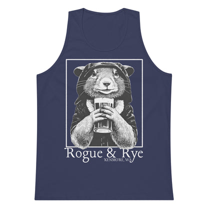 rogue tank top, dark fantasy tank, rpg unisex apparel, rogue and rye clothing, sleeveless gaming shirt, premium cotton tank, relaxed fit workout top, fantasy character tank, soft durable tank for adventurers, gamer fashion, medieval inspired tank
