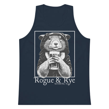 rogue tank top, dark fantasy tank, rpg unisex apparel, rogue and rye clothing, sleeveless gaming shirt, premium cotton tank, relaxed fit workout top, fantasy character tank, soft durable tank for adventurers, gamer fashion, medieval inspired tank