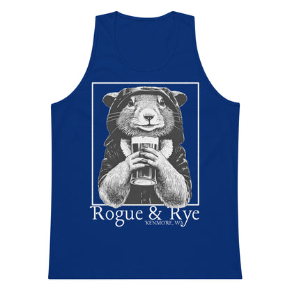 rogue tank top, dark fantasy tank, rpg unisex apparel, rogue and rye clothing, sleeveless gaming shirt, premium cotton tank, relaxed fit workout top, fantasy character tank, soft durable tank for adventurers, gamer fashion, medieval inspired tank