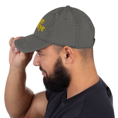 distressed baseball cap, rogue style hat, battle axe embroidered cap, low profile cotton twill hat, adjustable cotton cap, gamer baseball hat, fantasy adventure hat, rogue and rye cap, unstructured 6-panel hat, RPG inspired hat, cotton adventure cap, rugged casual cap, fantasy roleplay hat, geeky gamer hat, vintage look baseball cap