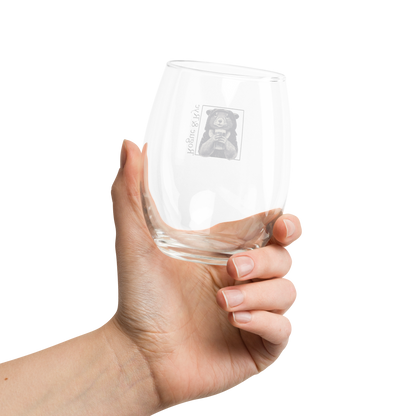 The Rogue wine glass, RPG stemless wine glass, D&D drinkware, fantasy character glassware, Rogue & Rye tabletop gear, gamer gift wine glass, 15 oz wine tumbler, stemless gaming glass, rogue character wine glass, fantasy-themed wine glass