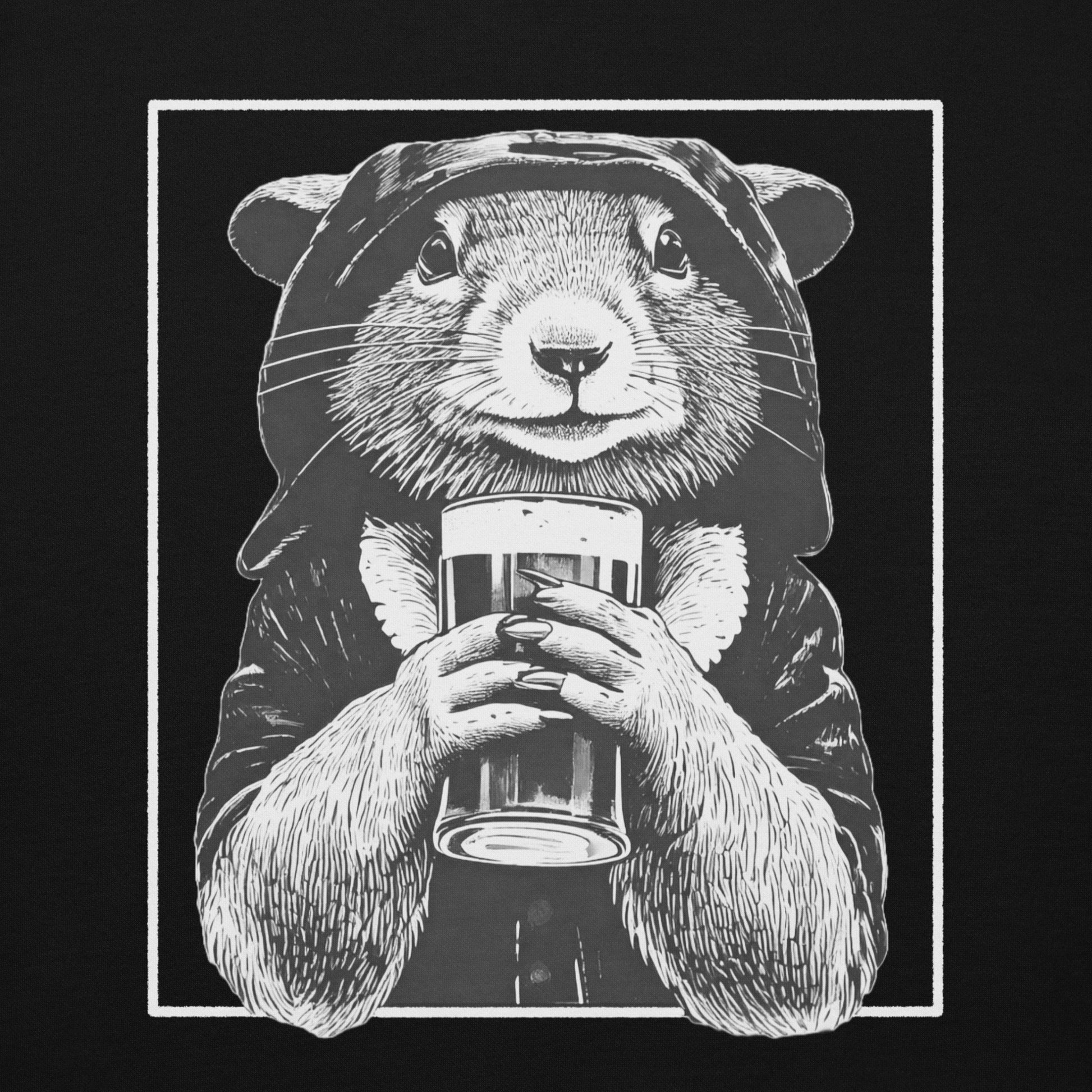 rogue and rye hoodie, squirrel rogue hoodie, unisex fantasy hoodie, rpg gamer hoodie, cozy dnd hoodie, rogue character sweatshirt, dark cotton hoodie for gamers, adventure themed apparel, nerdy streetwear hoodie, rogue and rye merch