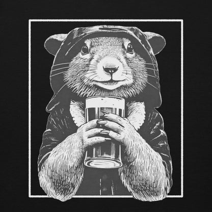 rogue and rye hoodie, squirrel rogue hoodie, unisex fantasy hoodie, rpg gamer hoodie, cozy dnd hoodie, rogue character sweatshirt, dark cotton hoodie for gamers, adventure themed apparel, nerdy streetwear hoodie, rogue and rye merch