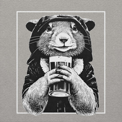 rogue and rye hoodie, squirrel rogue hoodie, unisex fantasy hoodie, rpg gamer hoodie, cozy dnd hoodie, rogue character sweatshirt, dark cotton hoodie for gamers, adventure themed apparel, nerdy streetwear hoodie, rogue and rye merch