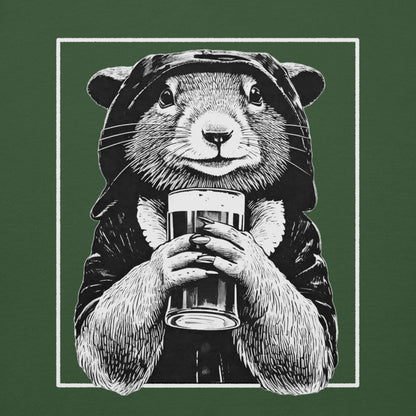 rogue and rye hoodie, squirrel rogue hoodie, unisex fantasy hoodie, rpg gamer hoodie, cozy dnd hoodie, rogue character sweatshirt, dark cotton hoodie for gamers, adventure themed apparel, nerdy streetwear hoodie, rogue and rye merch