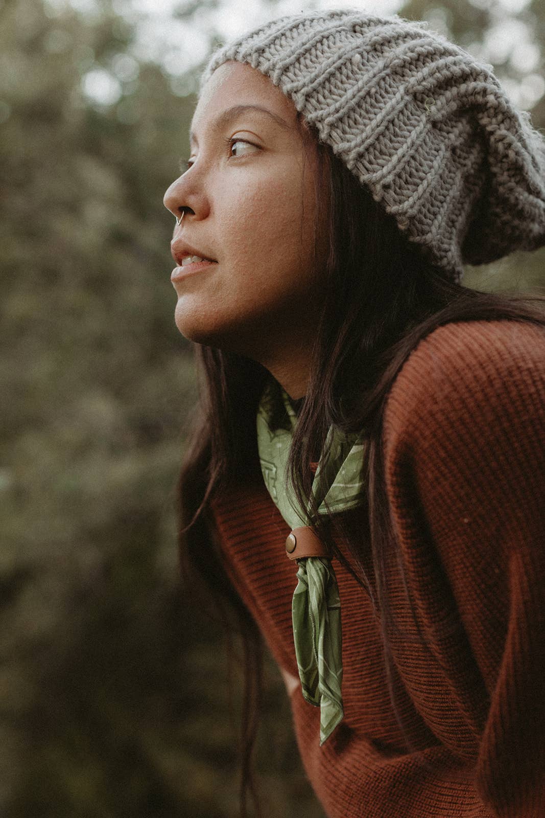 The Camp Phibian Bandana by Bandits Bandanas features original artwork by Lauren Griffin and is crafted from GOTS-certified, Fair Trade Certified organic cotton. Soft, breathable, and easy to style, this 21" × 21" bandana is perfect for everyday wear—tied at the neck, in the hair, or on a favorite bag. Each purchase gives back, with 10% of proceeds supporting The Brigid Alliance, making it a meaningful, artist-driven accessory designed to be lived in.