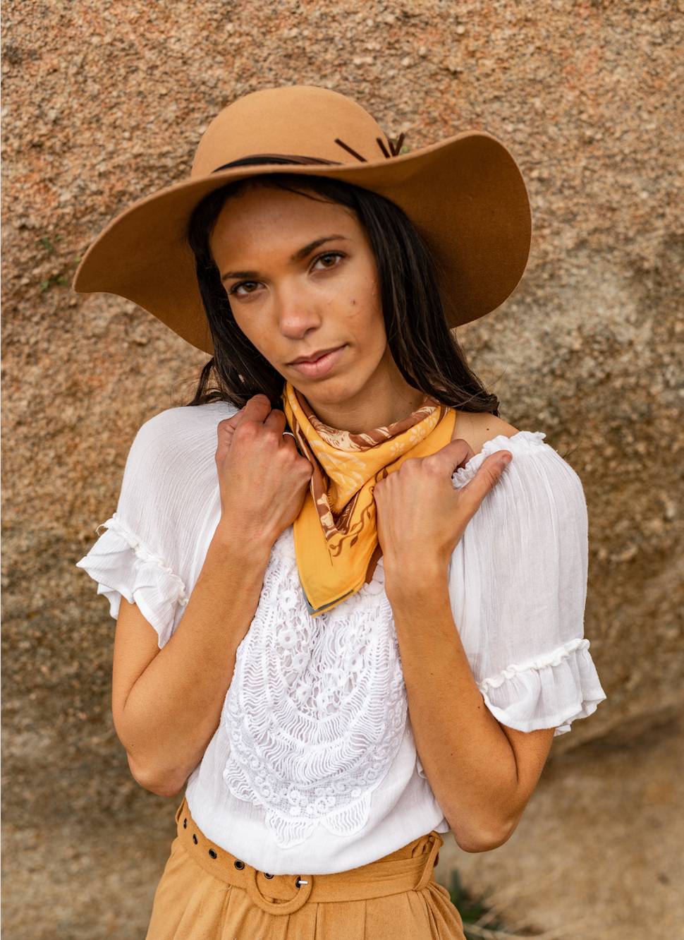 The Free Spirit Bandana by Bandits Bandanas features original artwork by Sam Dunn and is crafted from GOTS-certified, sustainably sourced organic cotton. Fair Trade Certified and ultra-soft, this 21" × 21" bandana is designed for everyday wear—styled at the neck, in the hair, or tied to a favorite bag. Each purchase gives back, with 10% of proceeds supporting Parkinson’s UK, making it a meaningful, artist-driven accessory designed to be lived in.