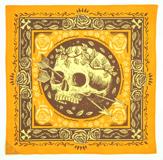 The Free Spirit Bandana by Bandits Bandanas features original artwork by Sam Dunn and is crafted from GOTS-certified, sustainably sourced organic cotton. Fair Trade Certified and ultra-soft, this 21" × 21" bandana is designed for everyday wear—styled at the neck, in the hair, or tied to a favorite bag. Each purchase gives back, with 10% of proceeds supporting Parkinson’s UK, making it a meaningful, artist-driven accessory designed to be lived in.