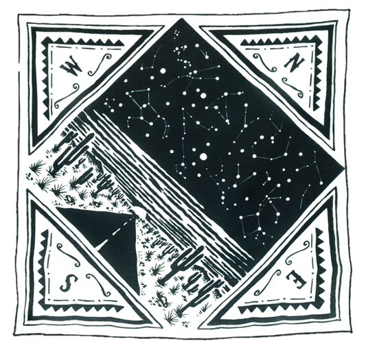 The Freedom Is… Bandana by Bandits Bandanas features original artwork by Francesco Colombo (IVO Works) and is crafted from GOTS-certified, sustainably sourced organic cotton. Fair Trade Certified and ultra-soft, this 21" × 21" bandana is designed for everyday wear—styled at the neck, in the hair, or tied to a favorite bag. Each purchase gives back, with 10% of proceeds supporting Greenpeace, making it a meaningful, artist-driven accessory designed to be lived in.