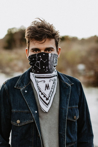 The Freedom Is… Bandana by Bandits Bandanas features original artwork by Francesco Colombo (IVO Works) and is crafted from GOTS-certified, sustainably sourced organic cotton. Fair Trade Certified and ultra-soft, this 21" × 21" bandana is designed for everyday wear—styled at the neck, in the hair, or tied to a favorite bag. Each purchase gives back, with 10% of proceeds supporting Greenpeace, making it a meaningful, artist-driven accessory designed to be lived in.