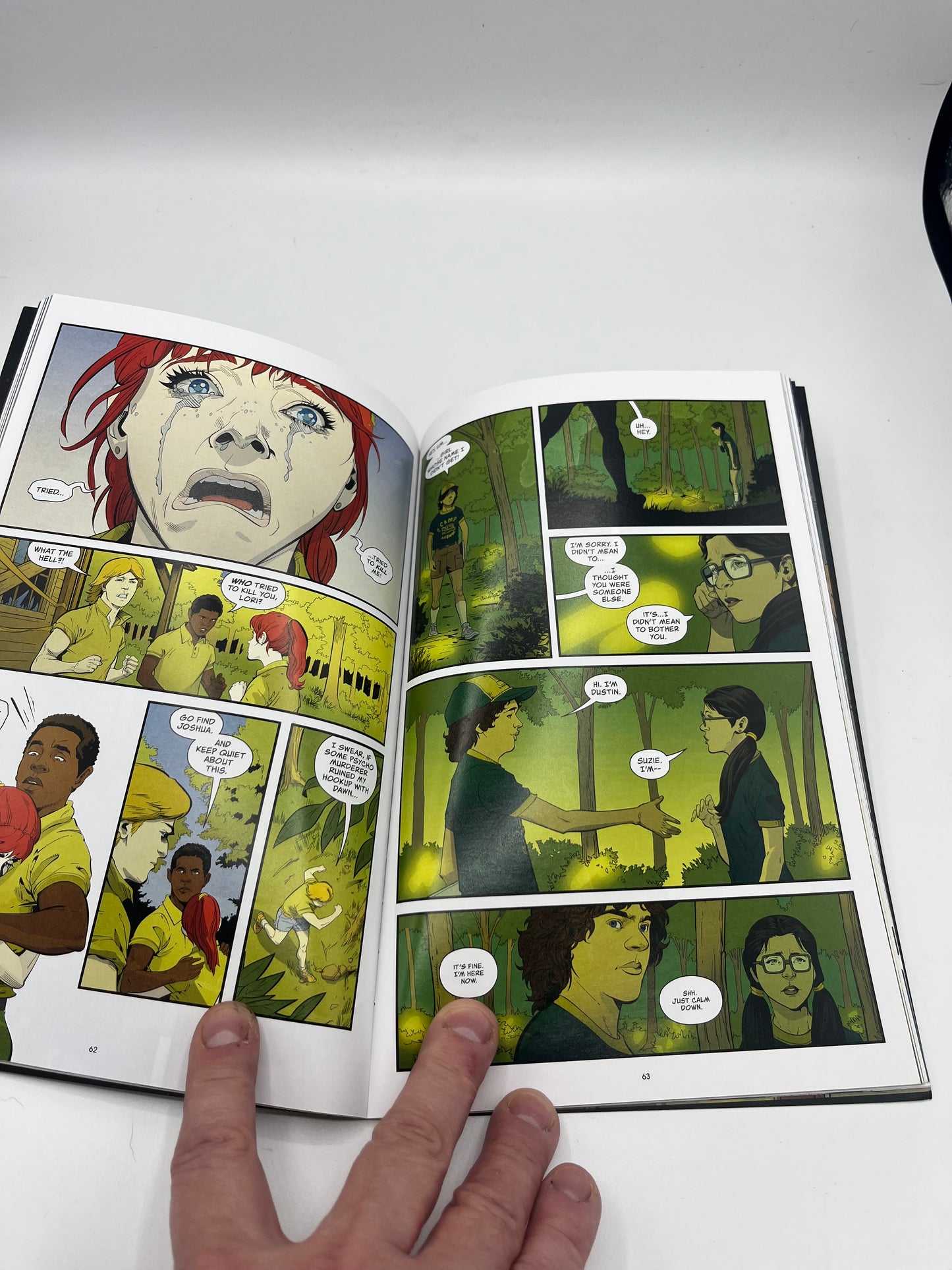 Preowned Very Good copy of Stranger Things: Science Camp, a Stranger Things graphic novel by Jody Houser and team. A fun horror-tinged mystery set in the Stranger Things world, perfect for fans of the series and readers who enjoy spooky adventures, sci-fi weirdness, and collectible tie-in comics.