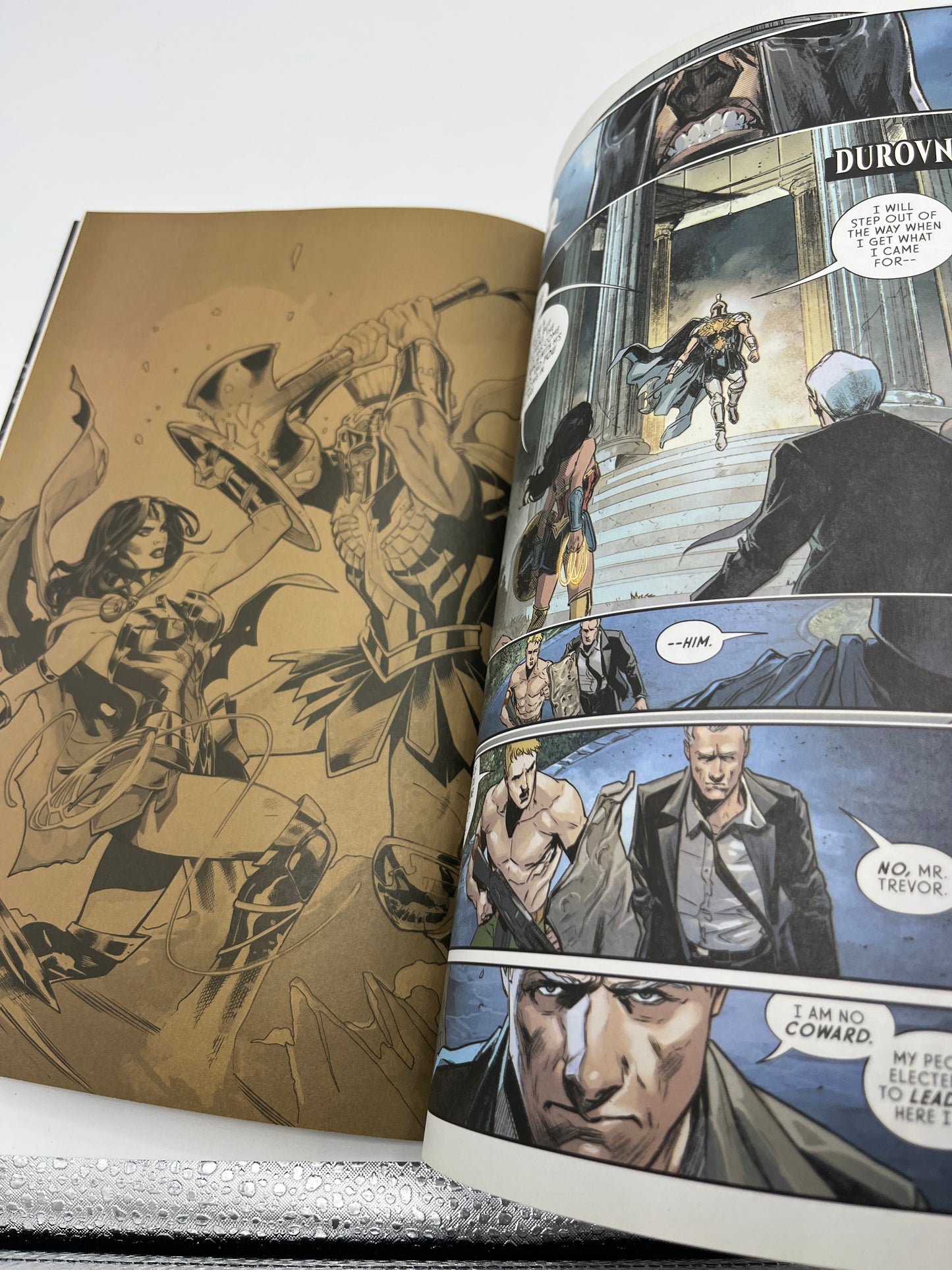 Preowned Very Good copy of Wonder Woman, Vol. 1: The Just War by G. Willow Wilson (DC). A strong entry point for modern Wonder Woman readers, featuring character-driven storytelling and accessible continuity. Clean, solid copy with minor cover waviness—great for reading, collecting, or gifting to a Wonder Woman fan.