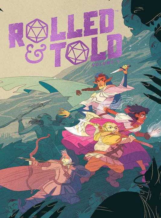 Rolled & Told Volume 1, 5E compatible one-shots, beginner D&D adventures, pick-up-and-play campaigns, comic RPG adventures, ready-to-play D&D, dungeon master starter book, Rolled & Told RPG series, E.L. Thomas RPG