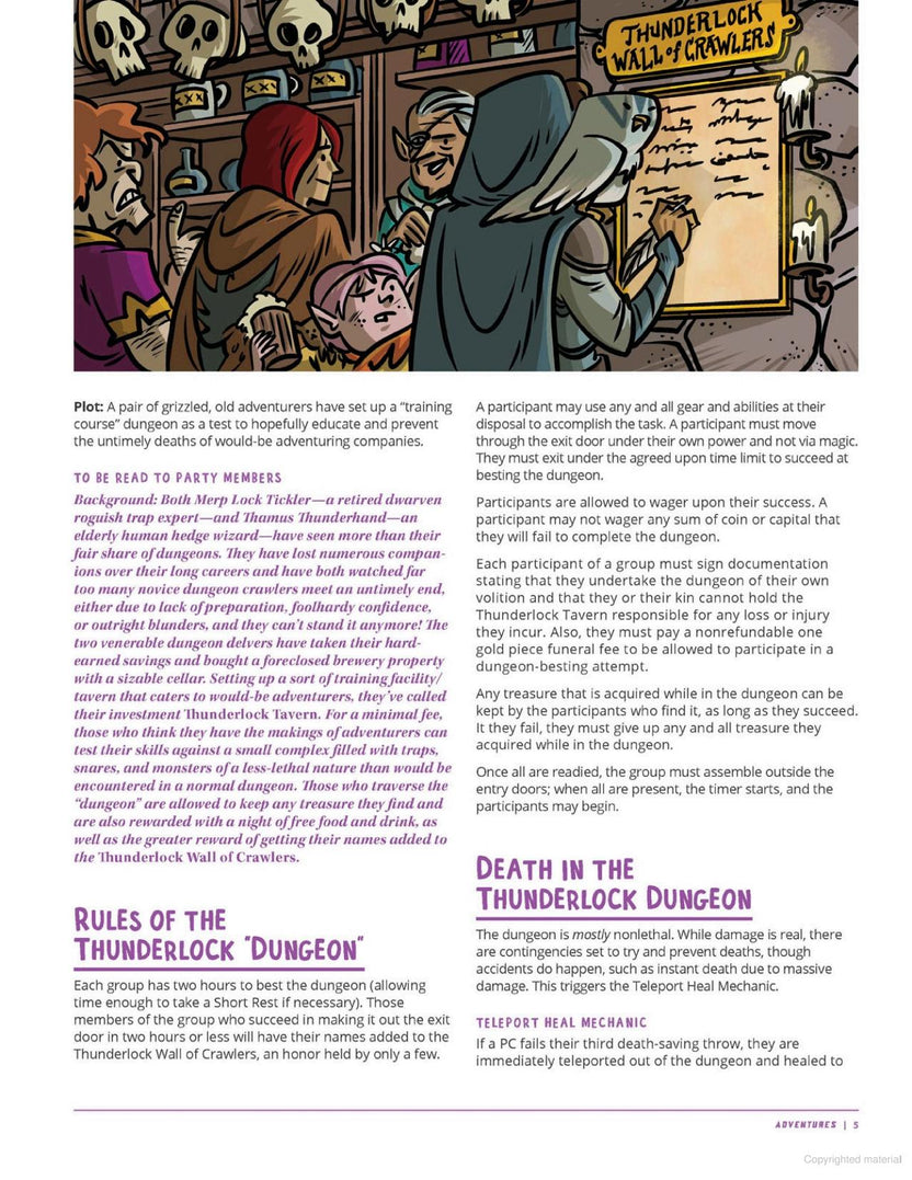 Rolled & Told Volume 1, 5E compatible one-shots, beginner D&D adventures, pick-up-and-play campaigns, comic RPG adventures, ready-to-play D&D, dungeon master starter book, Rolled & Told RPG series, E.L. Thomas RPG