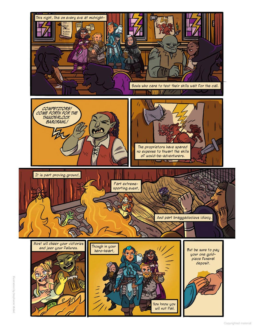 Rolled & Told Volume 1, 5E compatible one-shots, beginner D&D adventures, pick-up-and-play campaigns, comic RPG adventures, ready-to-play D&D, dungeon master starter book, Rolled & Told RPG series, E.L. Thomas RPG