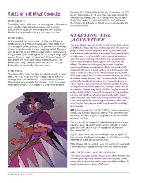 Rolled and Told Vol 2, MK Reed RPG book, 5E one-shot adventures, ready-to-play campaigns, beginner-friendly RPG modules, comic-inspired RPG, D&D adventures collection, pickup and play DnD, one-shot TTRPG book, illustrated tabletop adventures
