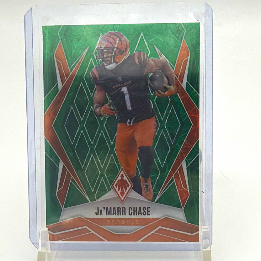 Panini 2025 Phoenix Ja'Marr Chase #93 Green Lazer /49 Bengals Football Card