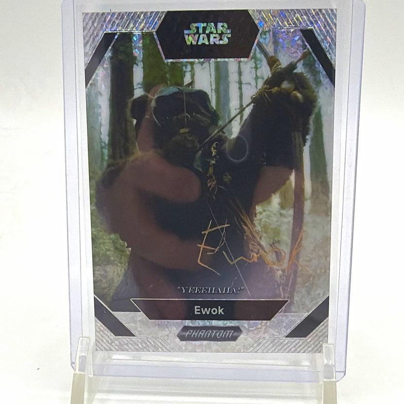 Topps Star Wars Phantom Script Art Autograph PS-SIG-07 Ewok 079/100