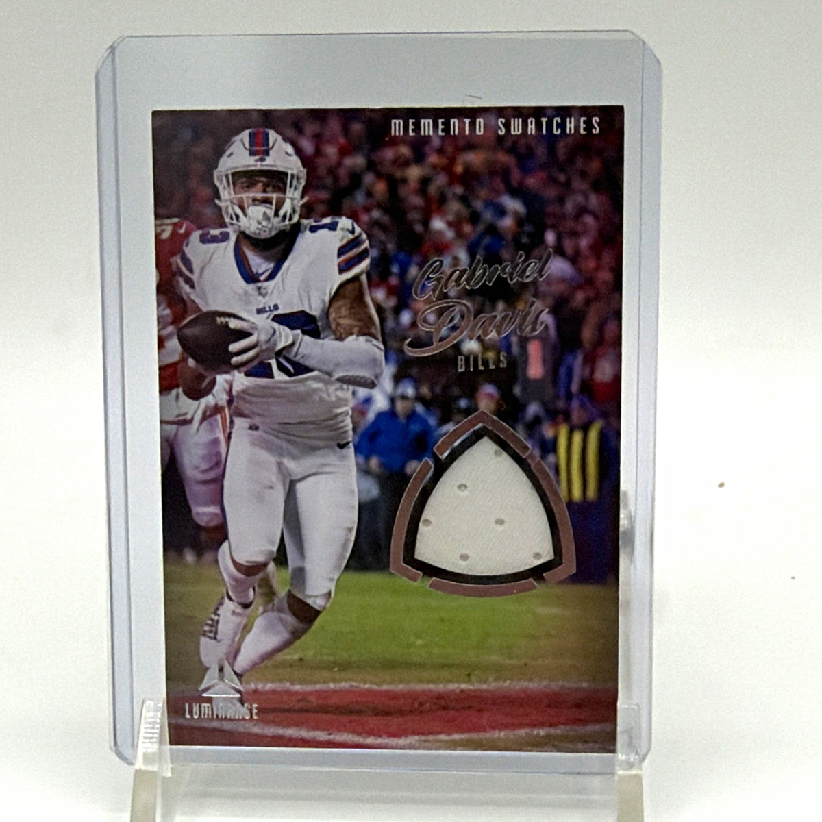 Panini 2022 Luminance Memento Swatches Gabriel Davis Buffalo Bills MSW-GDA