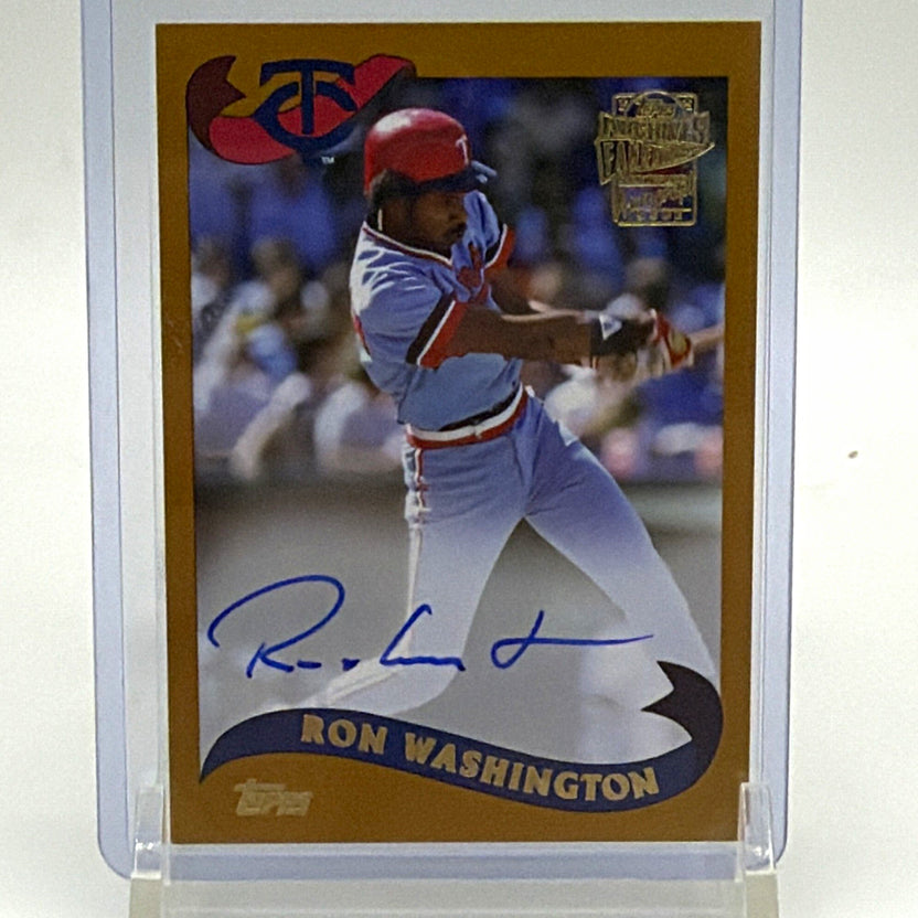 Topps 2021 Archives Fan Favorite Autographs Ron Washington Auto #FFA-RW