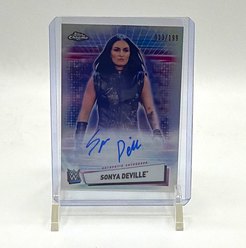 Topps 2021 Chrome WWE Autographs Sonya Deville Auto #A-SD 033/199