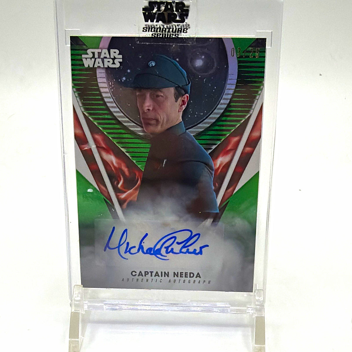 Topps 2018 Star Wars Michael Culver Captain Needa Auto 03/25