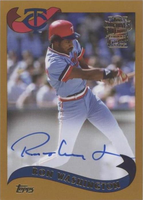 Topps 2021 Archives Fan Favorite Autographs Ron Washington Auto #FFA-RW