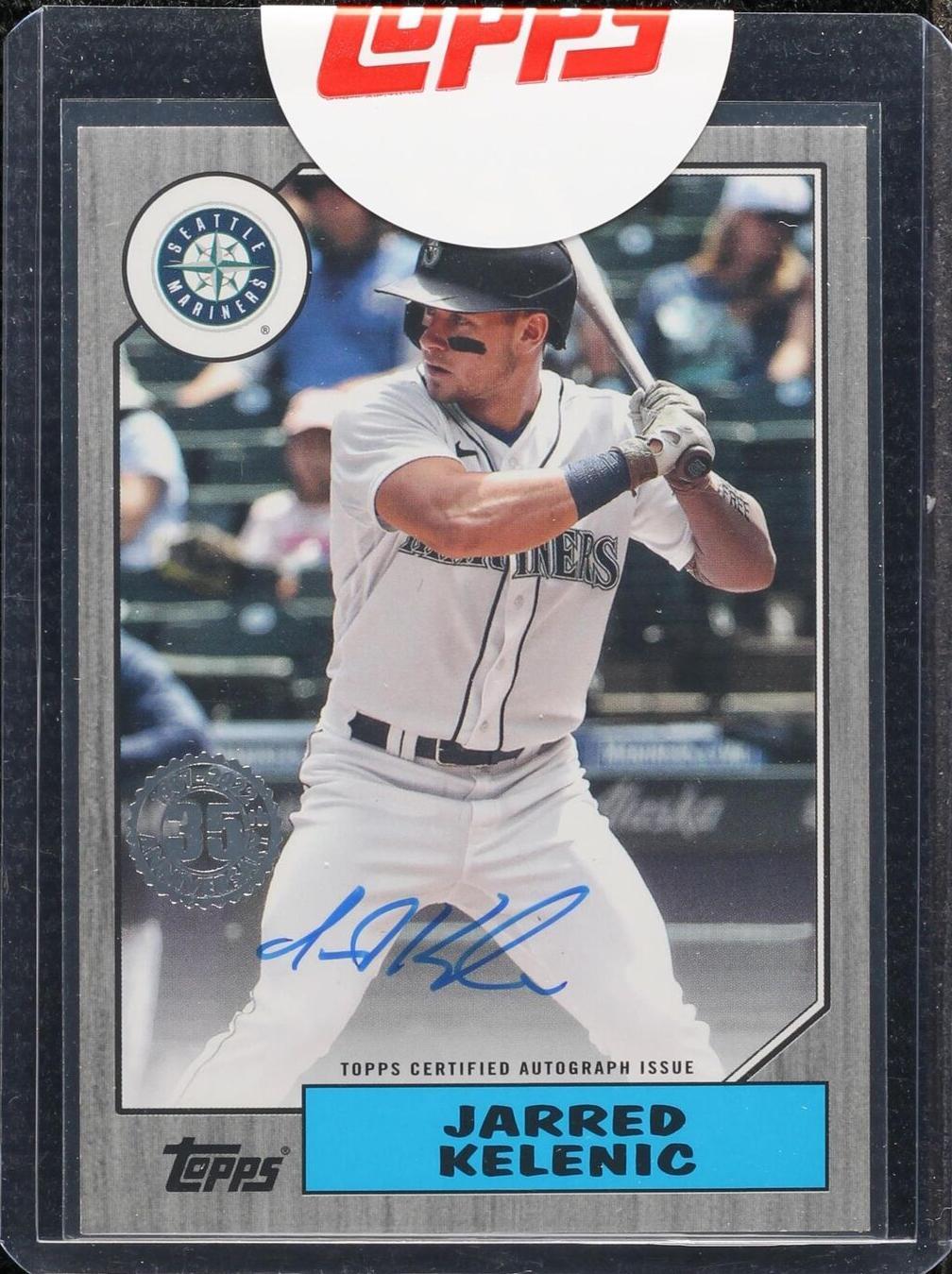 Topps 2022 1987 Topps Baseball Autographs Jarred Kelenic Auto 111/199