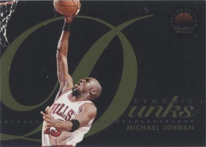 SkyBox 1993-94 SkyBox Premium Dynamic Dunks Michael Jordan #D4 Bulls Insert