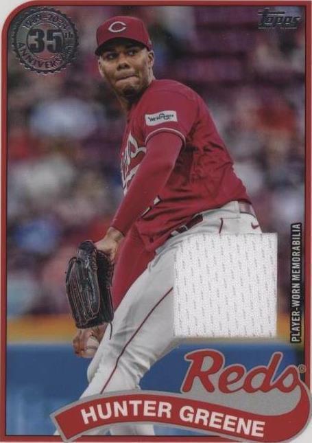 Topps 2024 Series 1 1989 Baseball Relics Hunter Greene Reds #89BR-HG