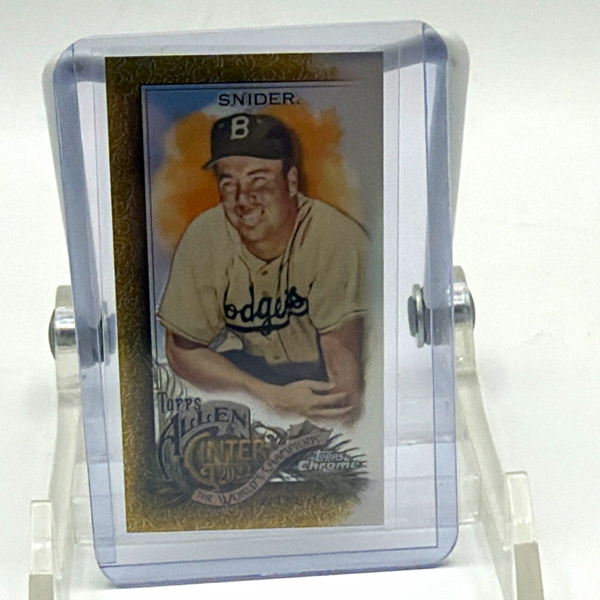 Topps 2022 Allen & Ginter Chrome Duke Snider #154 Dodgers  31/50 Gold refractor
