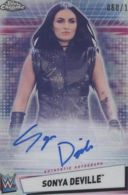 Topps 2021 Chrome WWE Autographs Sonya Deville Auto #A-SD 033/199