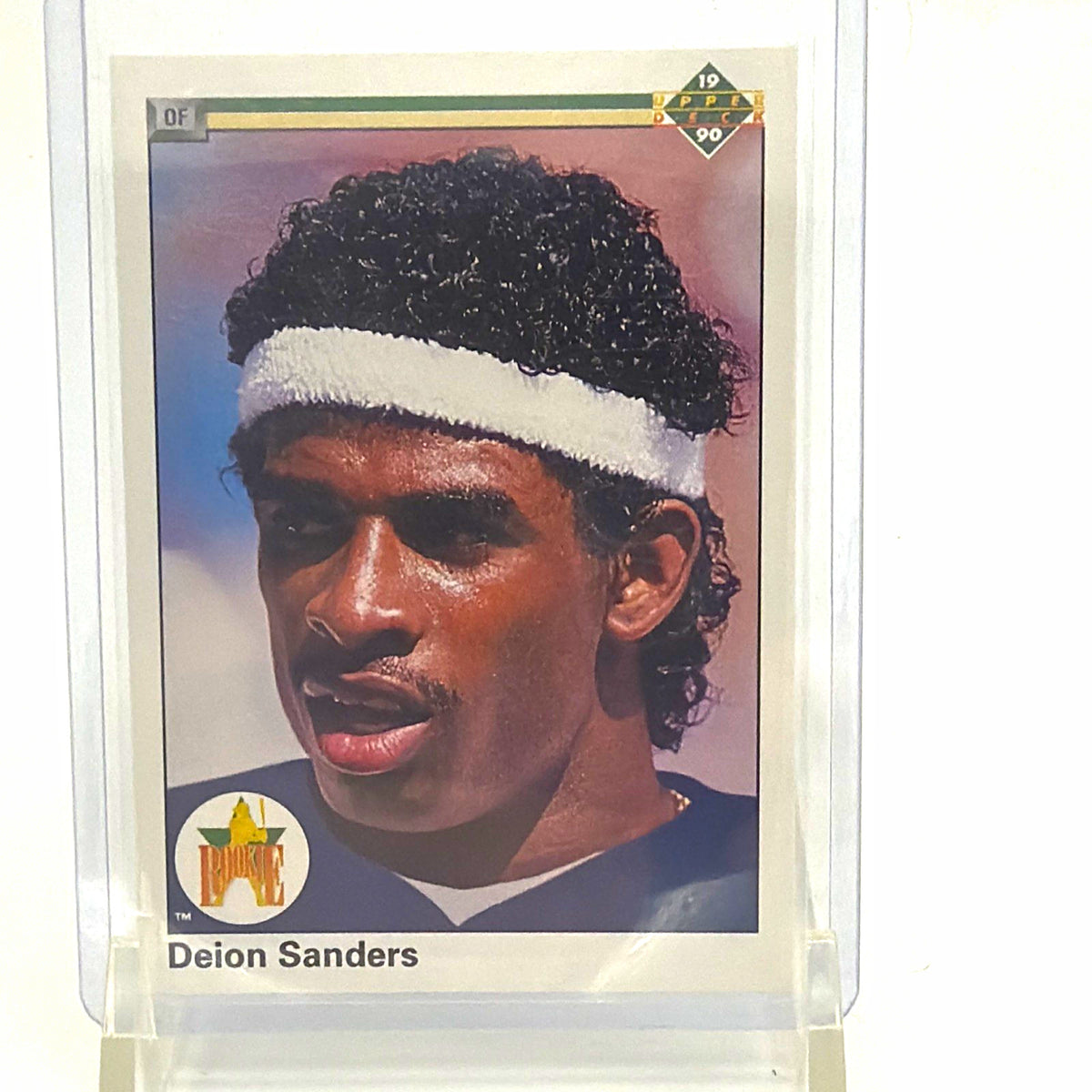 Upper Deck 1990 Star Rookie Deion Sanders #13 (RC) Yankees Baseball Card