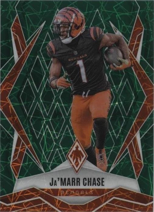 Panini 2025 Phoenix Ja'Marr Chase #93 Green Lazer /49 Bengals Football Card
