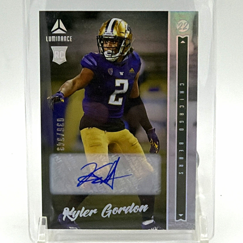 Panini 2022 Luminance Kyler Gordon #162 Rookie Auto 036/349 Chicago Bears