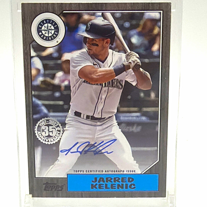 Topps 2022 1987 Topps Baseball Autographs Jarred Kelenic Auto 111/199