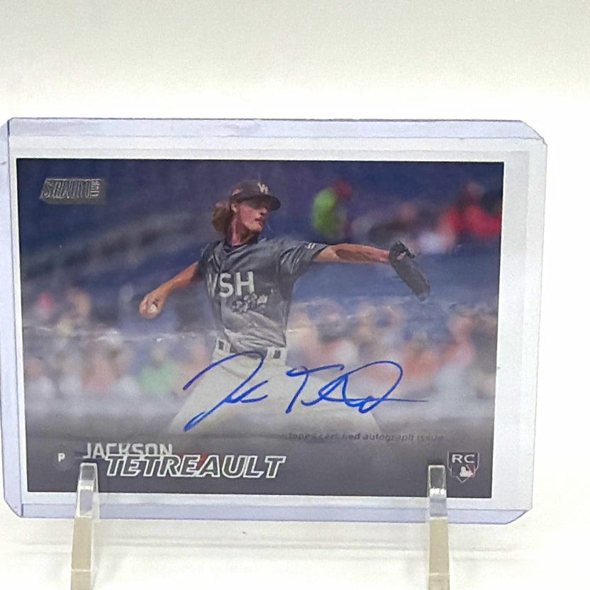 Topps 2023 Stadium Club Jackson Tetreault Auto RC #SCBA-JT Nationals