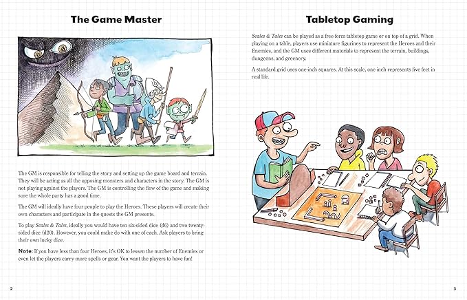 Scales & Tales RPG, Kevin Sherry RPG book, kids role-playing game, beginner RPG for families, tabletop RPG for children, RPG activity book, how to play RPGs for kids, fantasy adventure for young players, RPG storytelling book for families, parent-friendly RPG guide