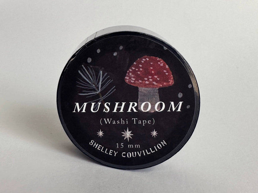 Mushrooms in Autumn Washi Tape by Shelley Couvillion