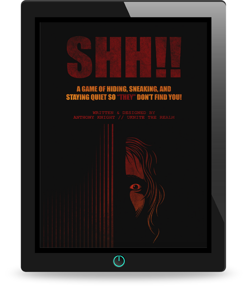 SHH!! tabletop RPG, stealth RPG one-shot, horror heist RPG, tension 20 system, fast-paced roleplaying game, quiet RPG game, low-prep tabletop RPG, stealth-based TTRPG, quick setup RPG for groups, immersive suspenseful TTRPG
